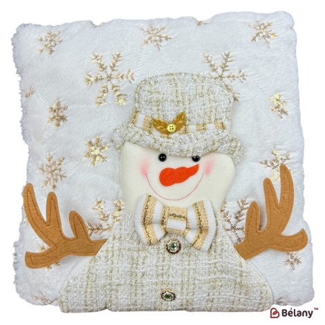 Perna de Craciun "White snowman", 38cm