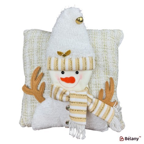 Perna de Craciun "White snowman #1", 38cm