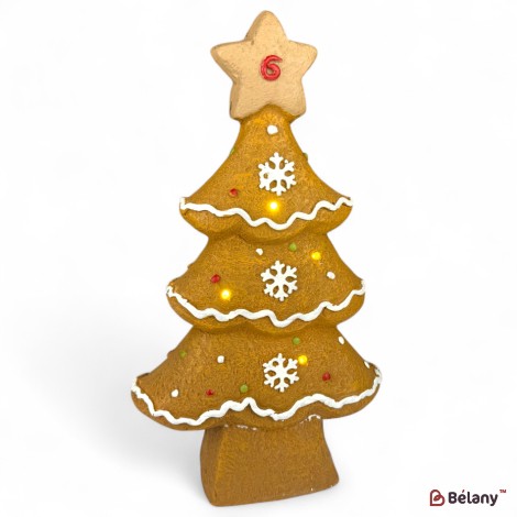 Figurina de Crăciun „Brad de Crăciun”, strălucitoare, 24/11/42 lumină,3 buc. baterii aaa