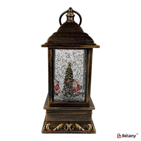 Figurină interactivă „Lampă antică #2” bronz, muzică, lumină, USB, 3 buc. baterii AA