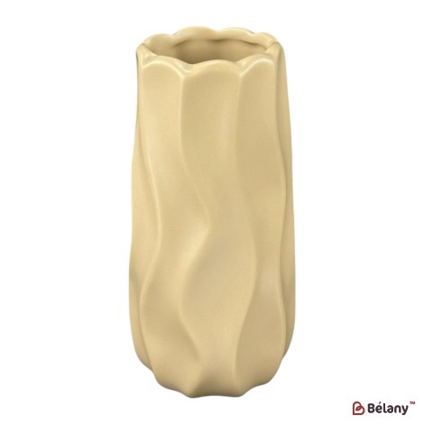 Vaza mica din ceramica "Val" crema