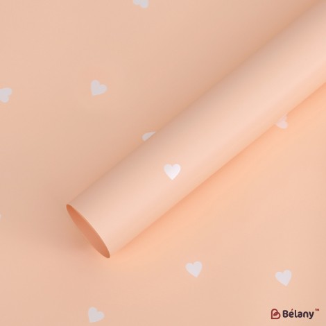 Celofan „Hearts” bej #053