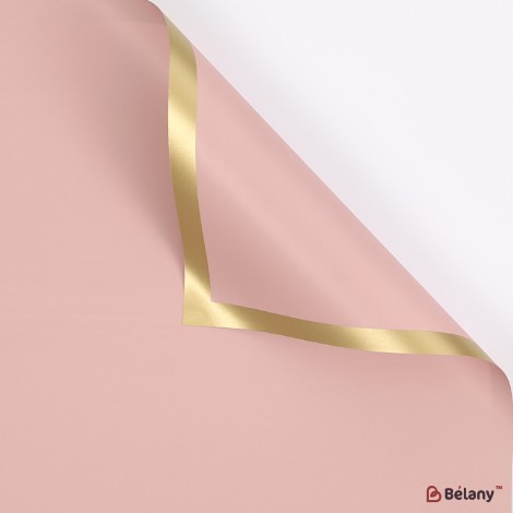 Celofan „Gold kant” Pink #162