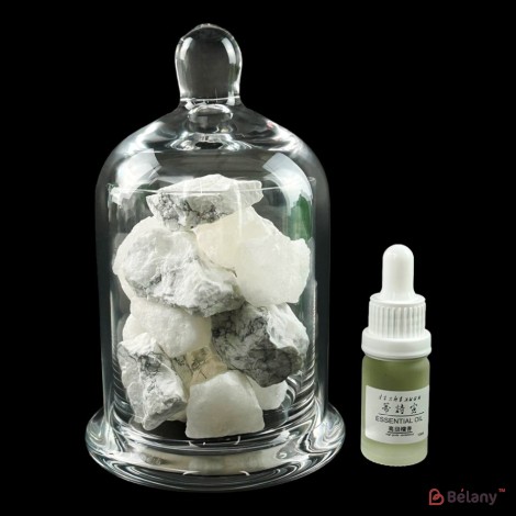 Diffuser with quartz crystals and sandalwood essential oil "Lumina"
