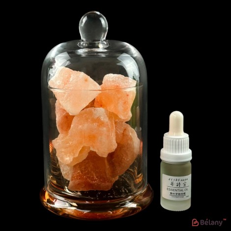 Diffuser with orange salt and citrus essential oil "Lumina"
