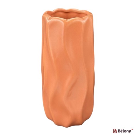 Vaza mica din ceramica "Val" portocalie