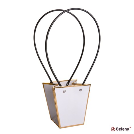 Set 10 genți trapezoidale alba, model ruby