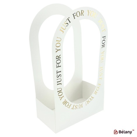 Pachete pentru flori alba "Handy" 22x12x38