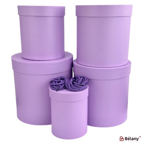 Set cutii pentru pălării violet "One color"