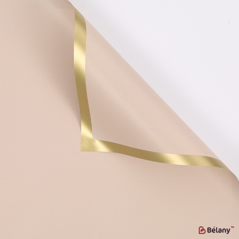 Celofan „Gold kant” Milky tea #155