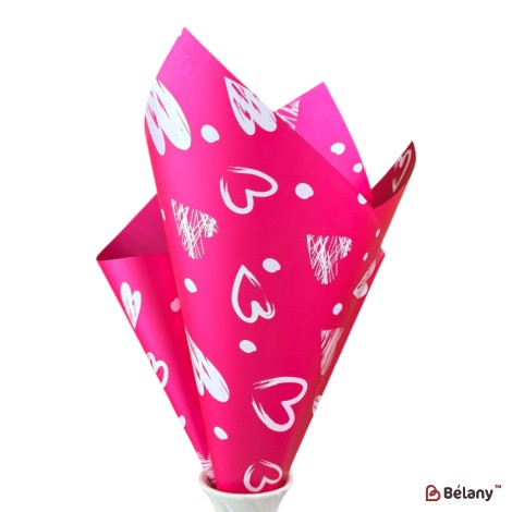 Celofan roz "Love" #01