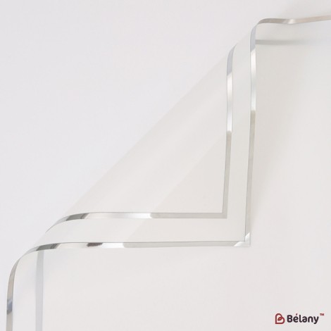 Celofan "Silver kant" transparent #02