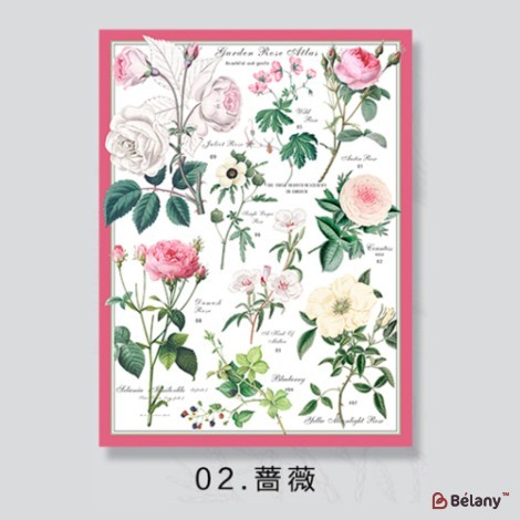 gift wrapping paper"Bloomy", 85g, #02