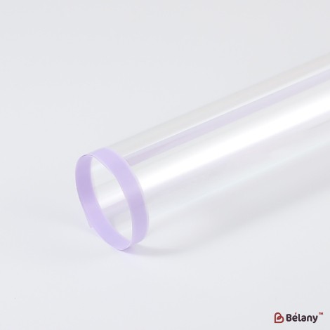 transparent cellophane with lilac stripes"Line"