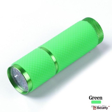 Lampa LED de unghii, tip lanterna, putere de 9W, Verde