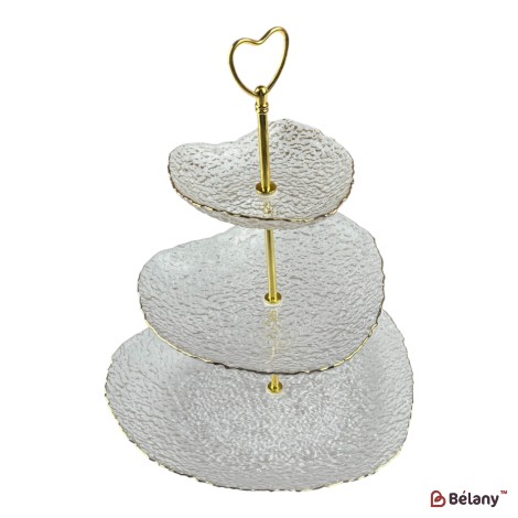 Fructieră pe trei niveluri „Trio Heart”