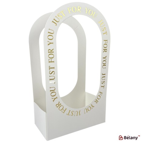 Set 10 pachete pentru flori alb 