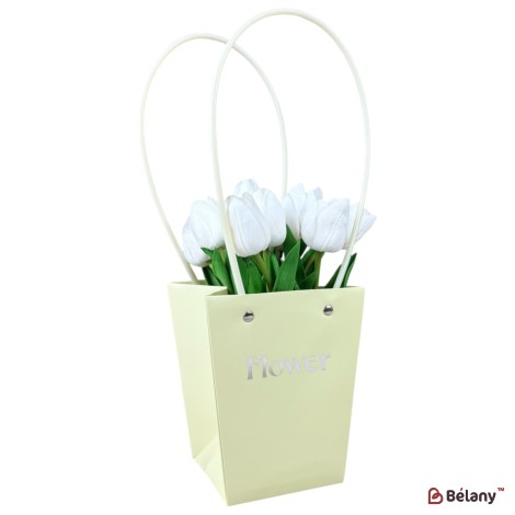 Set 10 pachete pentru flori crema 