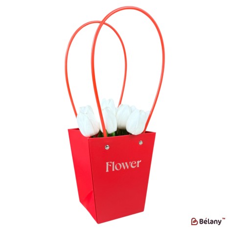 Set 10 pachete pentru flori roşu 
