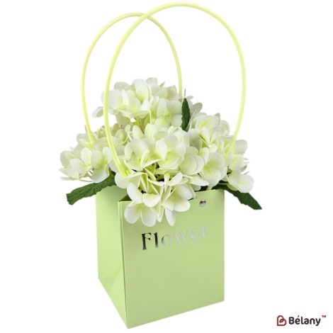 Set 10 pachete pentru flori verde "Flower #2" 13x12.5x15