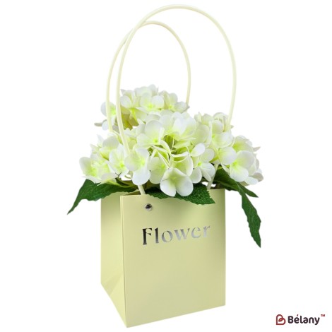Set 10 pachete pentru flori galben "Flower #2" 13x12.5x15