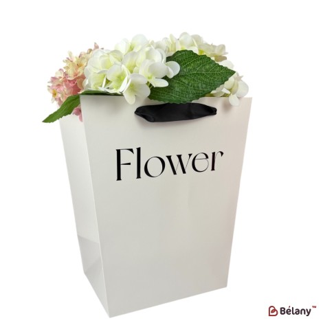 Set 10 pachete pentru flori alb 
