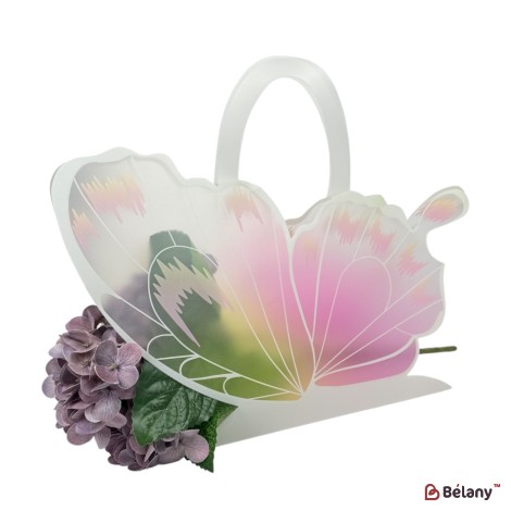 Set 10 pachete pentru flori liliac "Fluture" 30x28x12