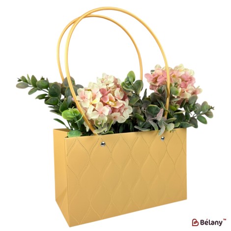 Set 10 pachete pentru flori aur "Flower #9" 22x13x10