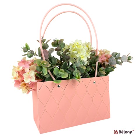 Set 10 pachete pentru flori roz "Flower #9" 22x13x10