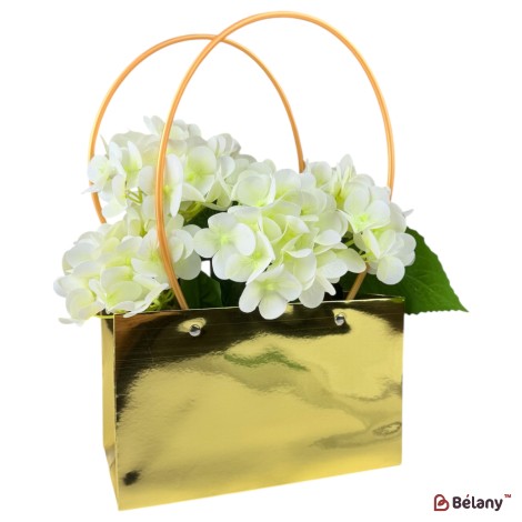 Set 10 pachete pentru flori aur "Flower #10" 22x13x10