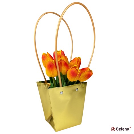 Set 10 pachete pentru flori aur 