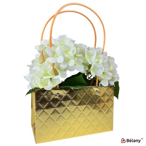 Set 10 pachete pentru flori aur "Goldy #5" 22x13x10