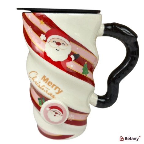 Cana de Crăciun „Merry Christmas” Moș Crăciun, 500 ml