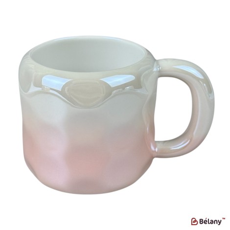 Cană din ceramică „Degrade Roz”, 400 ml