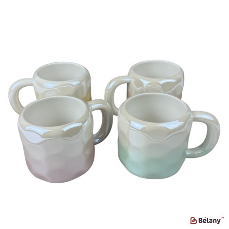 Cană din ceramică „Degrade Galben”, 400 ml