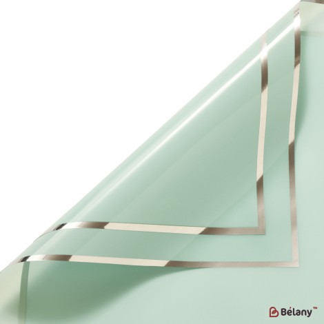 Celofan "Silver kant" #06 verde pastel