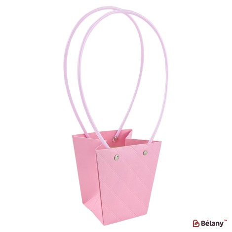 Set de 10 pungi trapezoidale mov, model diamant