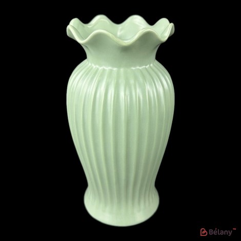 Vaza mare din ceramica "Lotus" verde