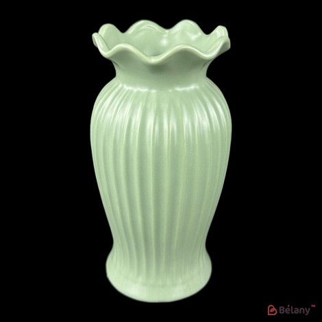 Vaza din ceramica verde "Lotus"