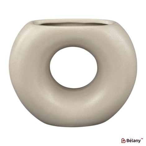 Vaza ceramica "Mate" crema