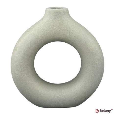 Vaza ceramica "Uitare" gri