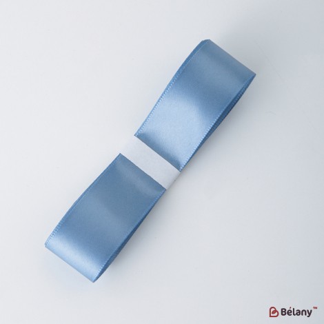 Panglică din poliester, albastru deschis, 2,5 cm / 32 m #136