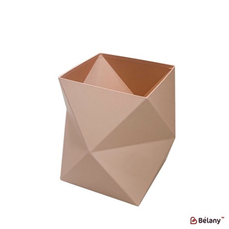 Cutie cu flori geometrice Bej "Shapes" 26,5x26,5x24