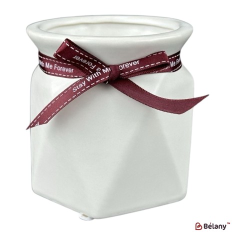 Vaza din ceramica "Nicely" alba