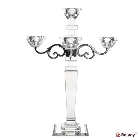 Glass candlestick, for 5 candles "Brilliant"