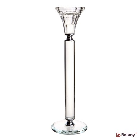 Glass candlestick, with glass shavings, for one candle "Glass M"
