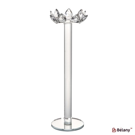 Glass candlestick, for 1 candle, 40 cm