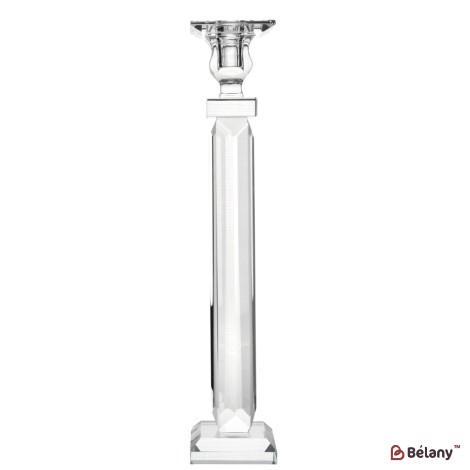 Suport de lumanare din sticla pentru 1 lumanare, 34 cm "Kaif L"