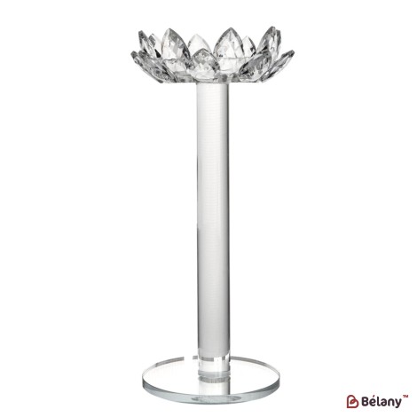 Glass candlestick, for 1 candle, 30 cm