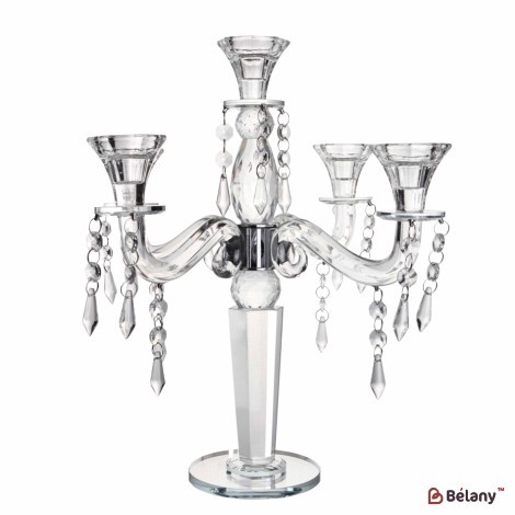 Glass candlestick, for 5 candles "Bucharest"